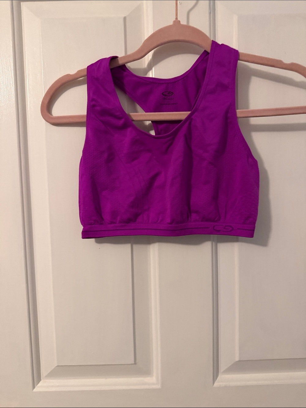 Champion Purple Sports Bra - Vivid Magenta Activewear